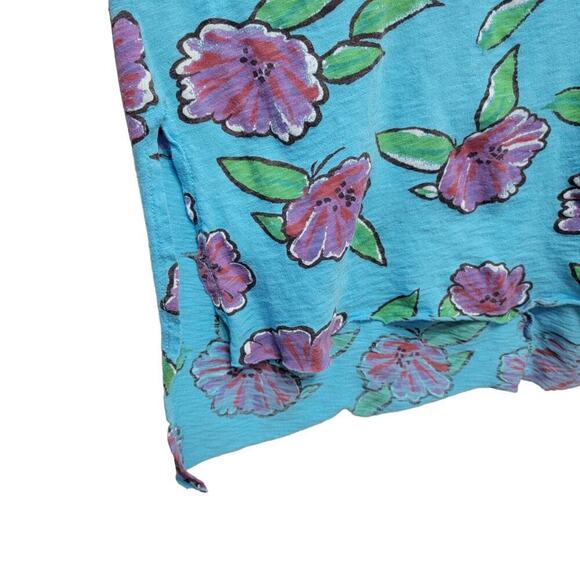 Fresh Produce Floral Print Top Art To Wear XS ALCHRST Made in USA 605 - Picture 6 of 11